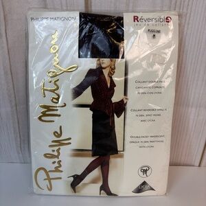 Philippe Matignon Reversible Pantyhose Double Faced Irredescent Ruggine Medium